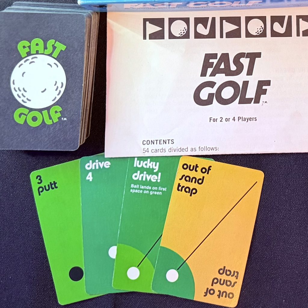 Fast Golf deck of card front and back