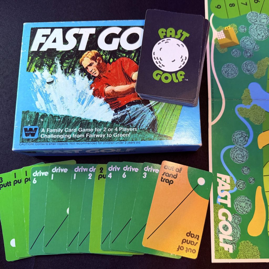 Fast Golf box with cads spread out