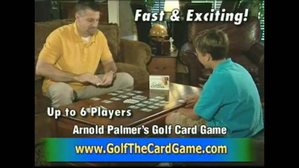 TV commercial for Arnold Palmers Golf Card Game