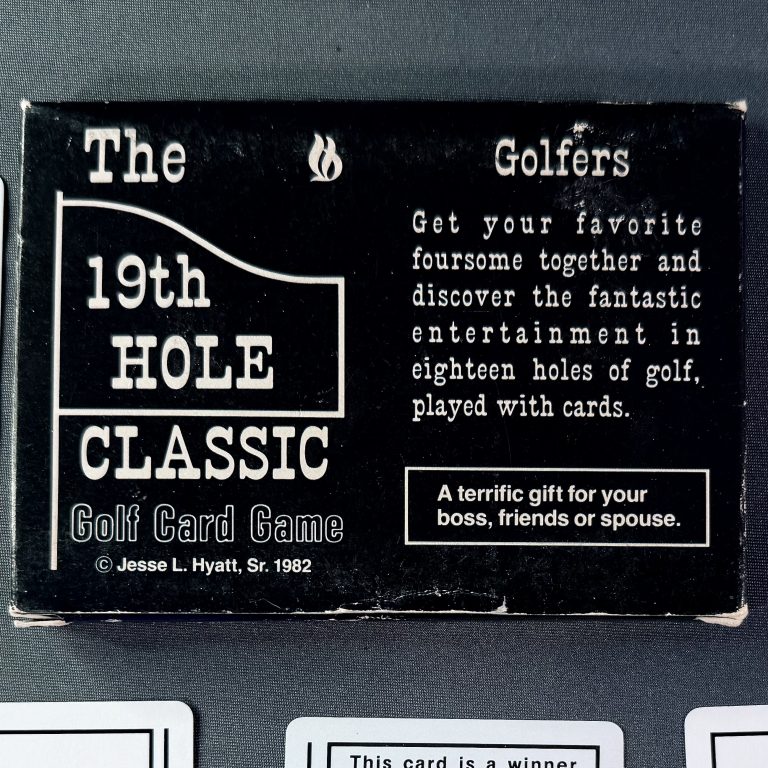 The 19th Hole Classic Golf Card Game