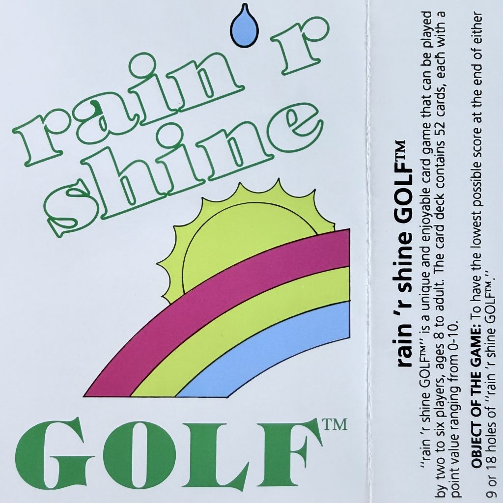 rain 'r shine golf instructions 1991