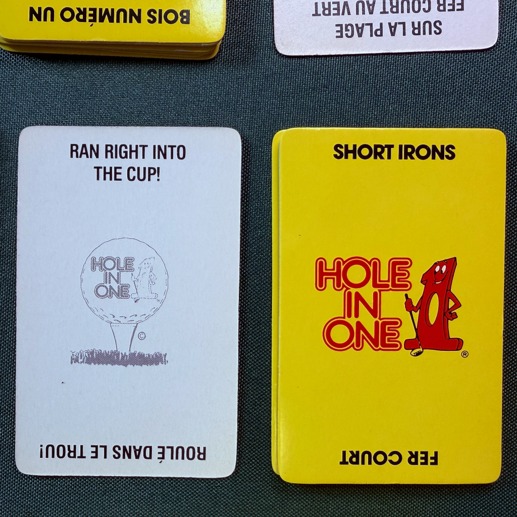 Hole In One Golf Card Game Shortr Irons Card