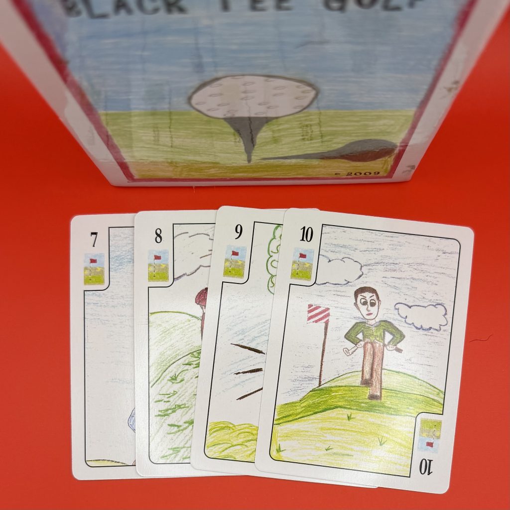 Black tee Card Game Cards and Box