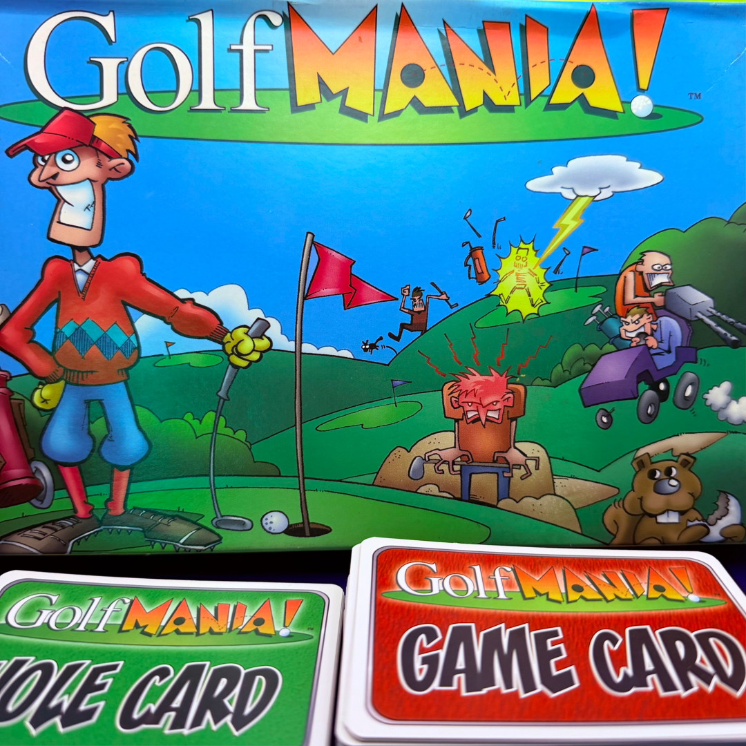 GolfMania! Box with red and green cards