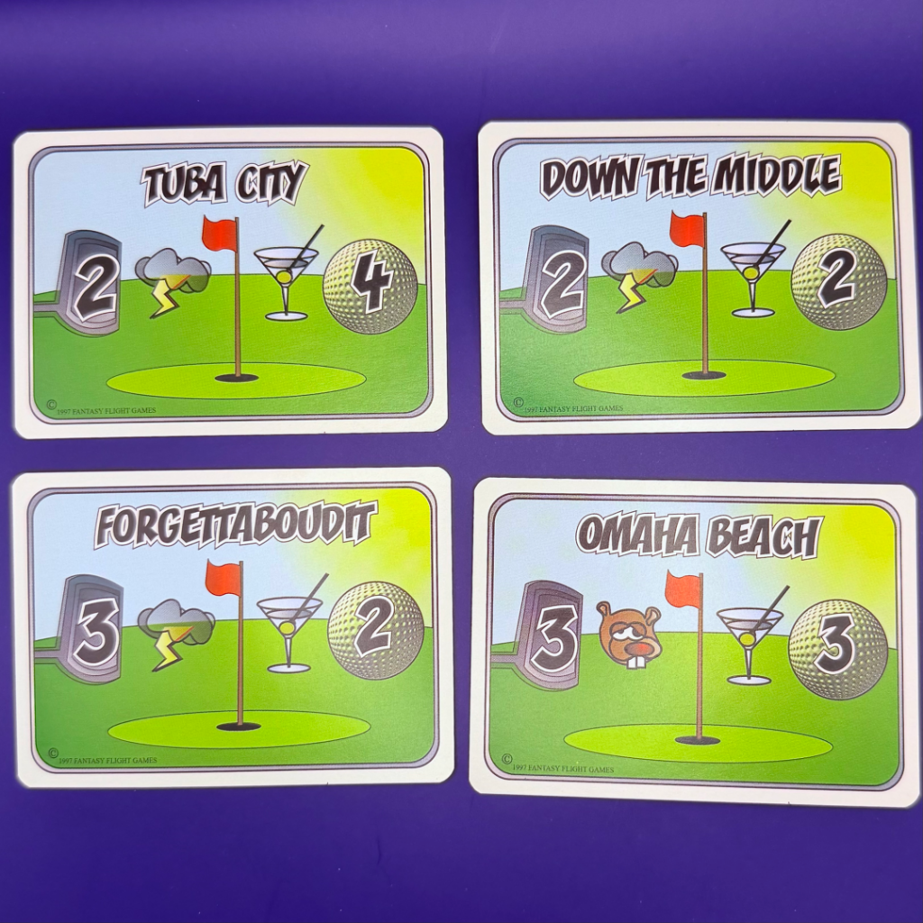Four hole cards from GolfMania!