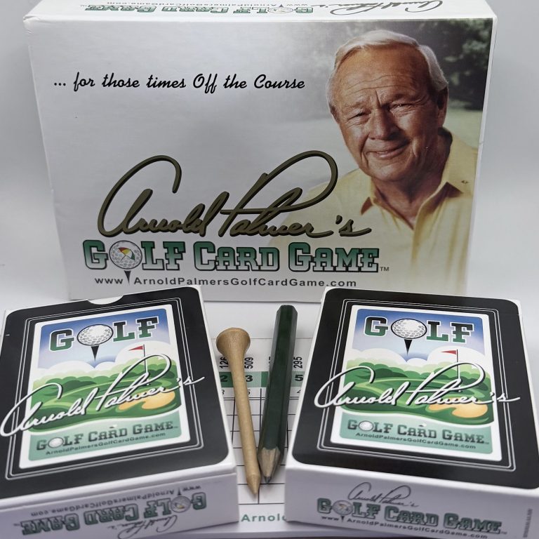Arnold Palmer Golf Card Game Box and Cards